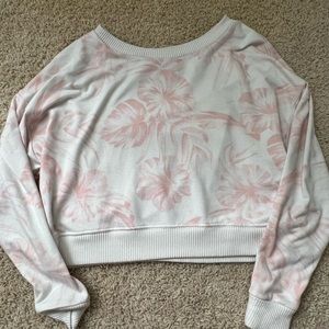 Pink Leaf Sweater